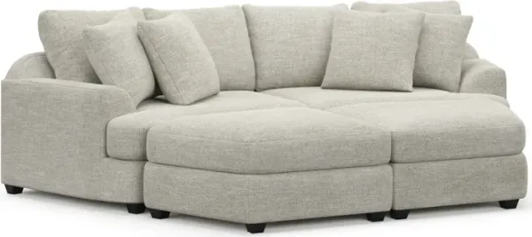 Skylar 4-Piece Pit Sectional - M Ivory