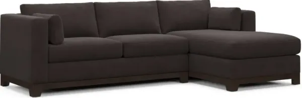 Brentwood Foam Comfort Sectional - Merrimac Dark Brown