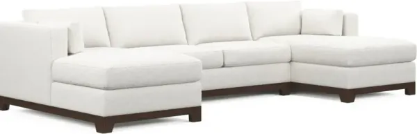 Brentwood Foam Comfort 3-Piece Sectional with Dual Chaise - Bloke Snow