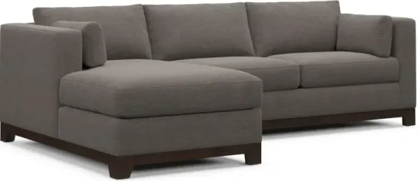 Brentwood Foam Comfort Sectional - Presidio Steel
