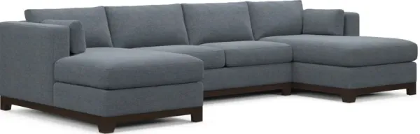 Brentwood Foam Comfort 3-Piece Sectional with Dual Chaise - Bridger Navy