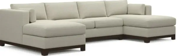 Brentwood Foam Comfort 3-Piece Sectional with Dual Chaise - Liv Dove