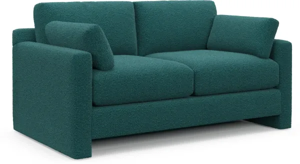 Forbes Foam Comfort Loveseat - Bloke Peacock