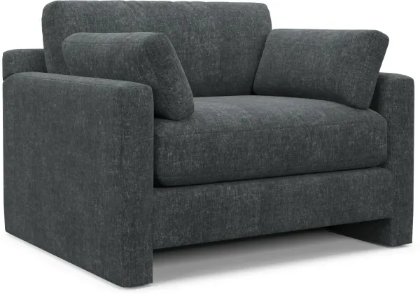 Forbes Foam Comfort Chair and a Half - Contessa Shadow