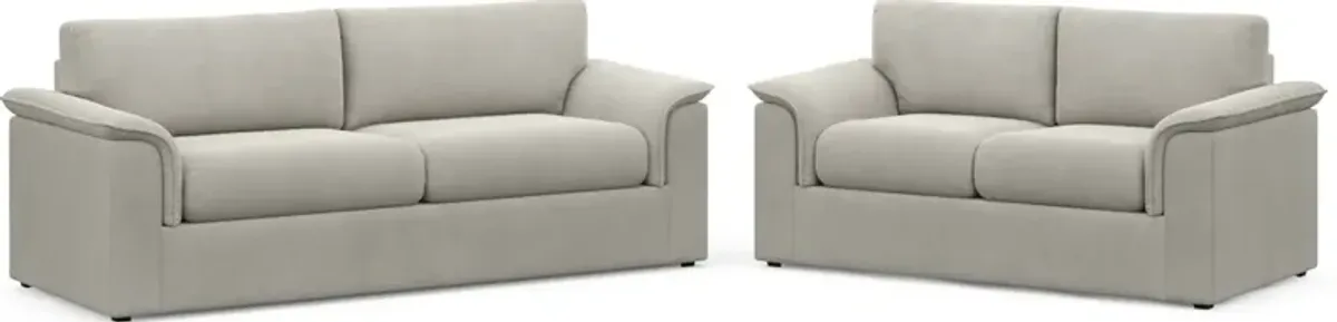 Forbes Foam Comfort 2 Pc. Living Room - Laurent Beach