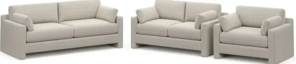 Forbes Foam Comfort 3 Pc. Living Room - Mason Porcelain