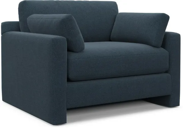 Forbes Foam Comfort Chair and a Half - Broderick Indigo