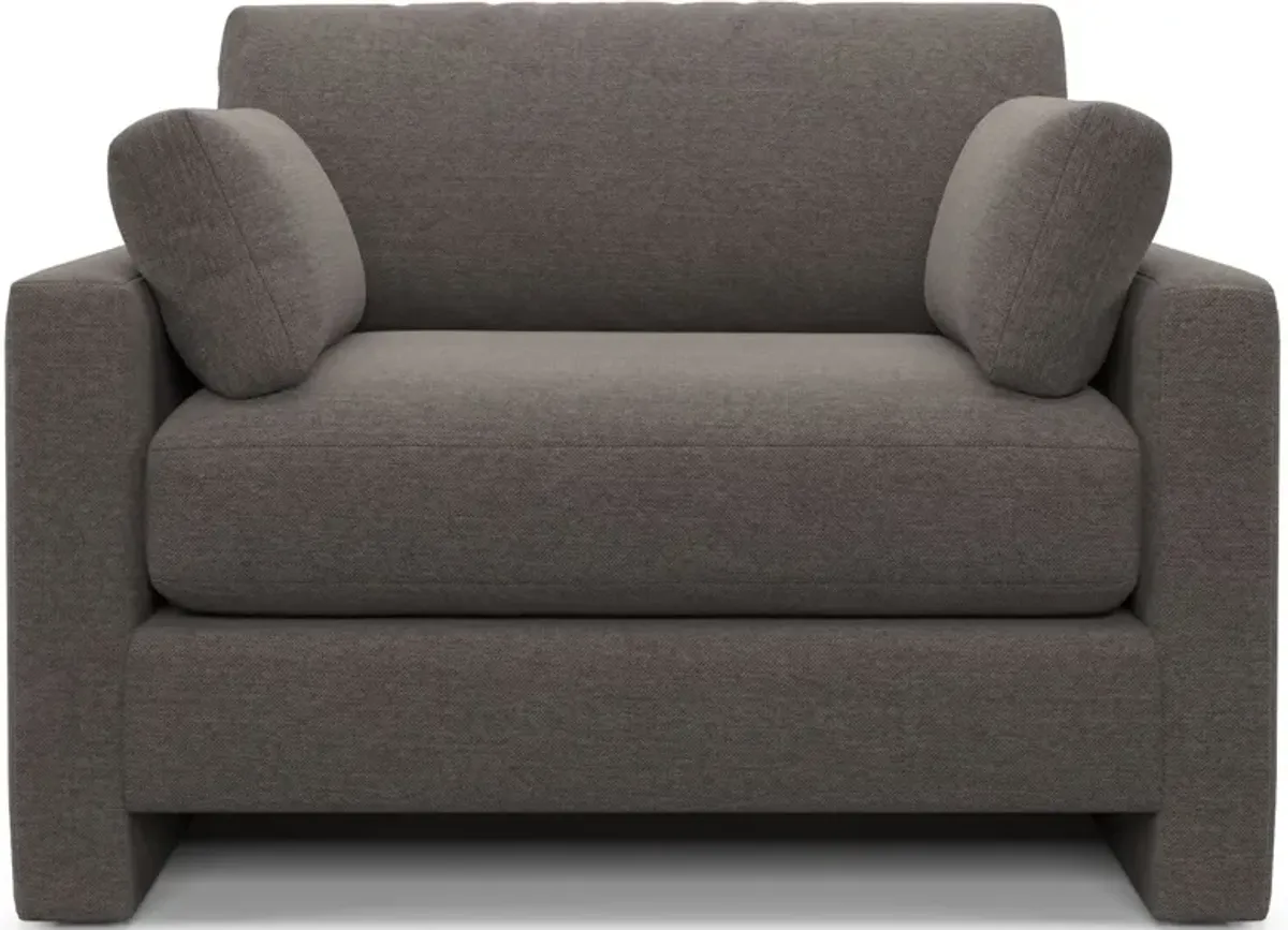 Forbes Foam Comfort Chair and a Half - Presidio Steel