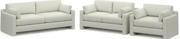 Forbes Foam Comfort 3 Pc. Living Room - LIV ARCTIC
