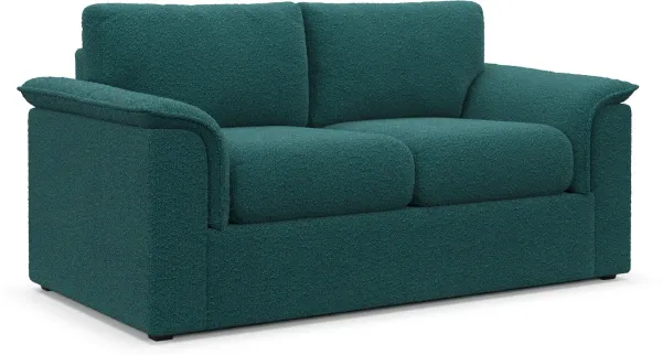 Morse Foam Comfort Loveseat - Bloke Peacock