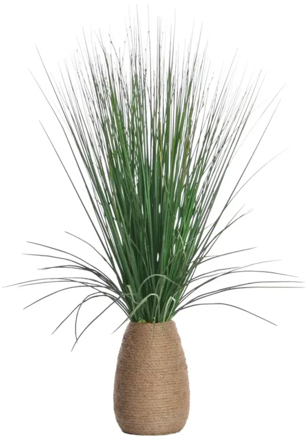 29" Artificial Tall Grass in Hemp Rope Container