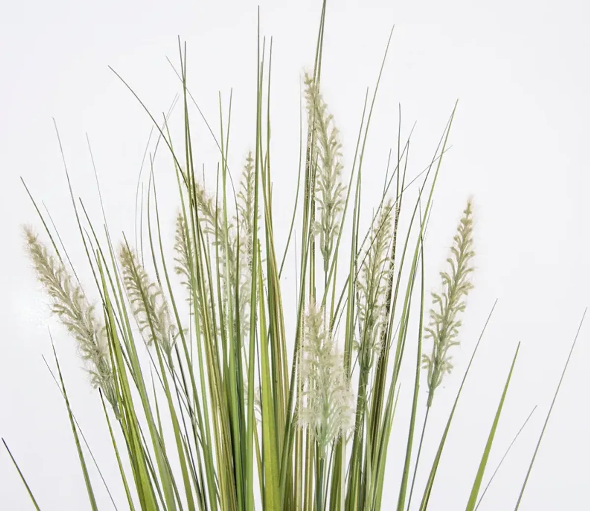 40" Tall Onion Grass Artificial Indoor/ Outdoor Faux Décor In Rope Vase