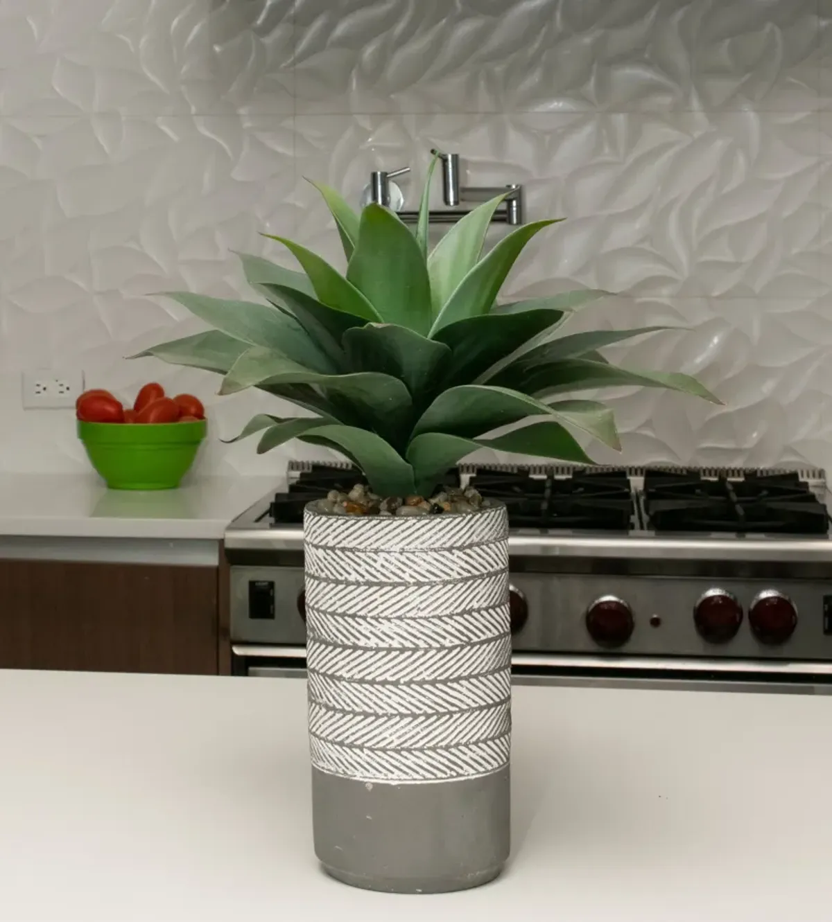 Vintage Home 19" Artificial Agave with Vintage Real touch in Cement pot