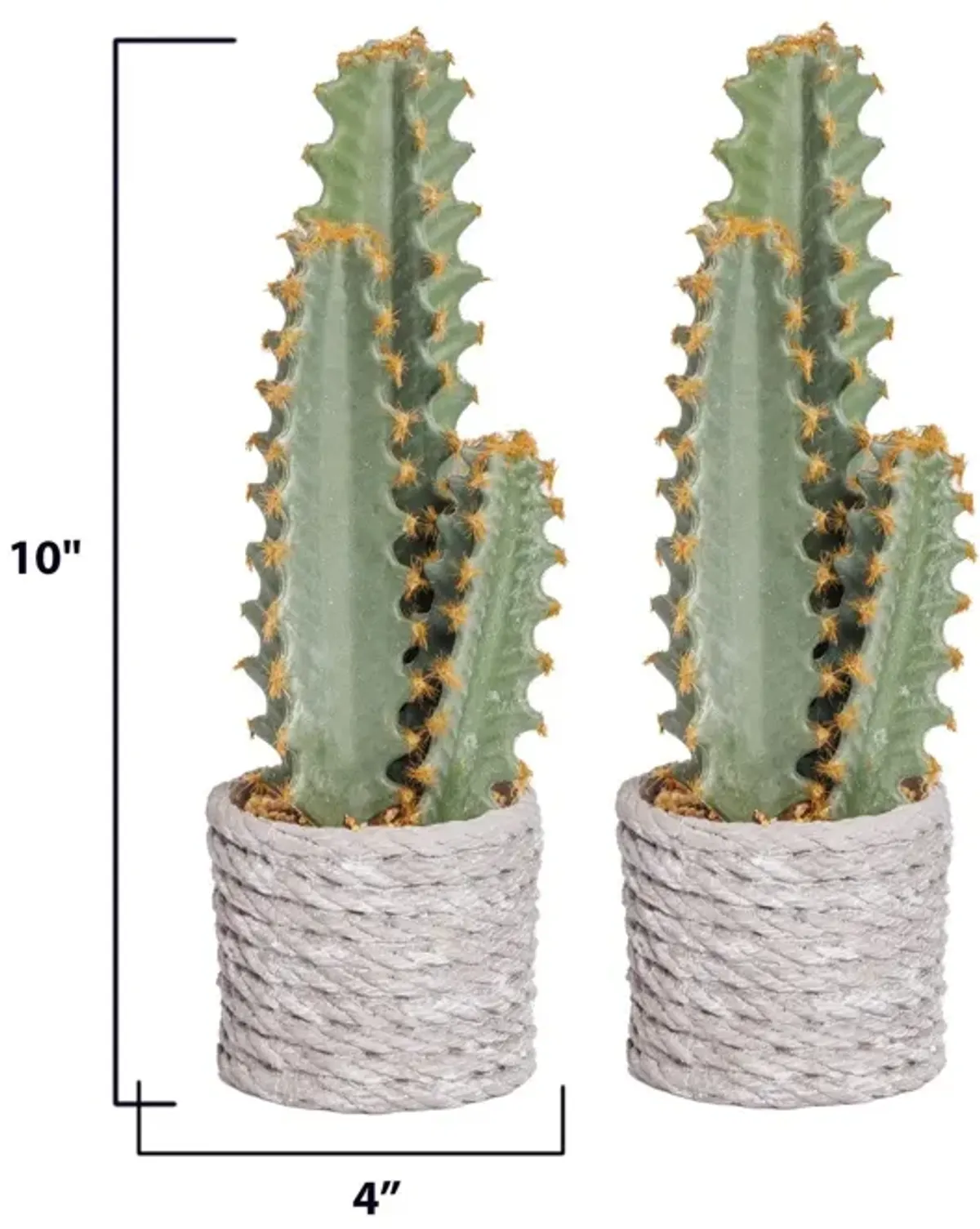 (2-Pack) 10" Artificial Cactus