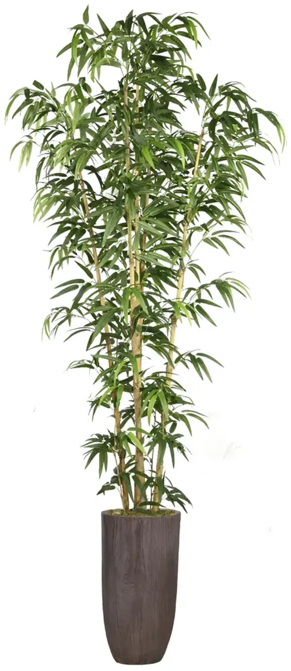 Vintage Home Artificial Faux 72" Tall Bamboo Tree and Natural Poles with Eco Planter