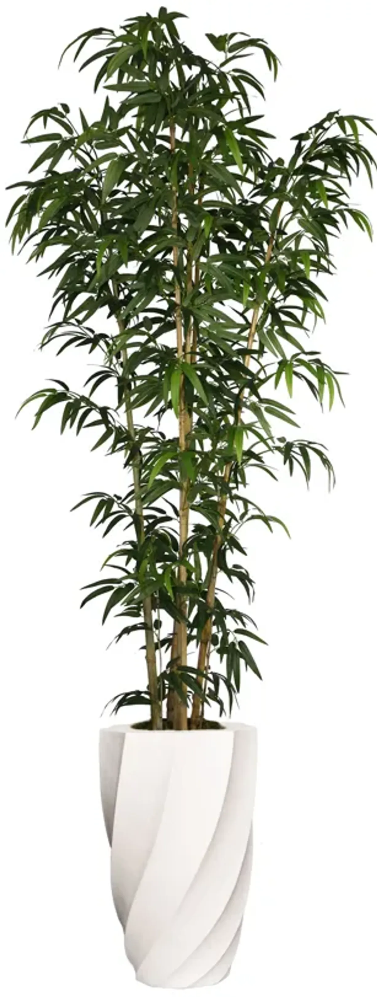 Vintage Home Artificial Faux 72" Tall Bamboo Tree and Natural Poles with Eco Planter