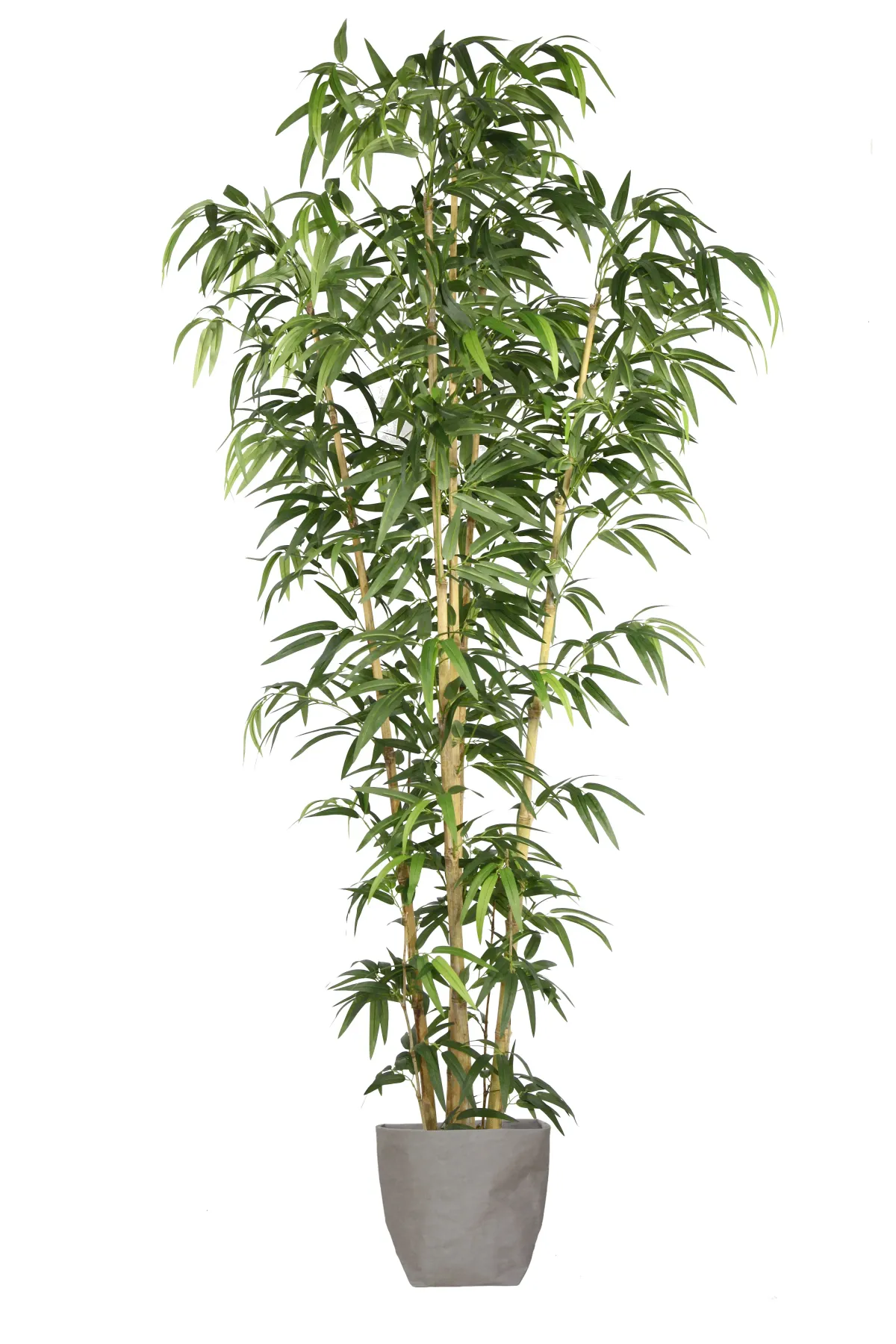 Vintage Home Artificial Faux 72" Tall Bamboo Tree and Natural Poles with Eco Planter