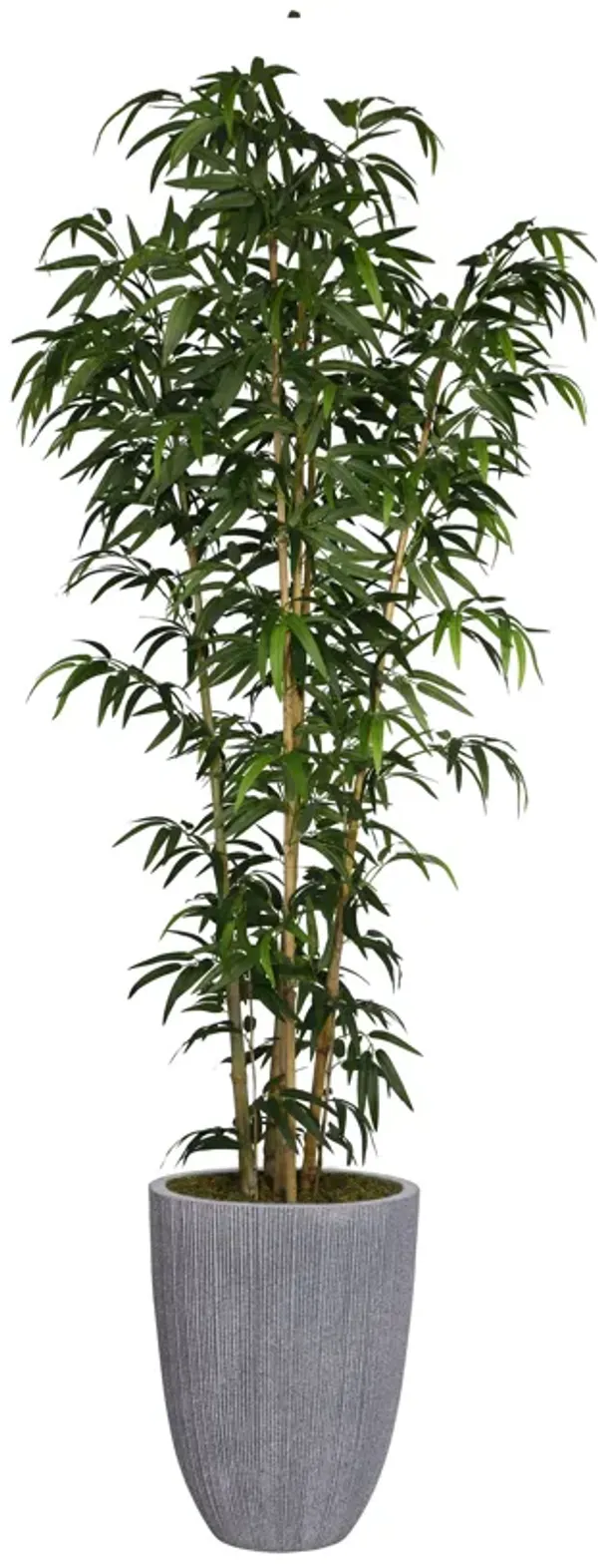 Vintage Home Artificial Faux 72" Tall Bamboo Tree and Natural Poles with Eco Planter