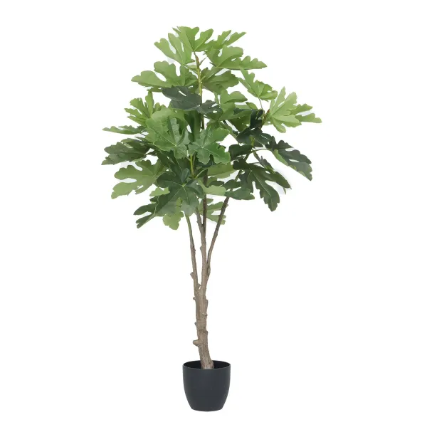 59" Real Touch Fake Sycamore Tree with beautiful large leaves- Perfect for indoor or outdoor use