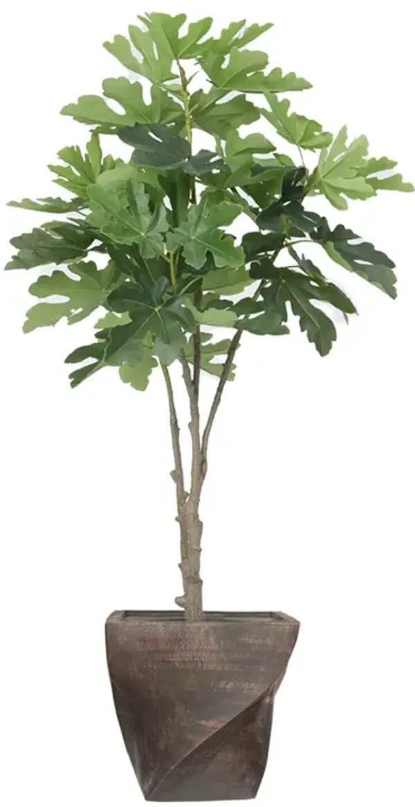 59" Real Touch Fake Sycamore Tree with beautiful large leaves- Perfect for indoor or outdoor use