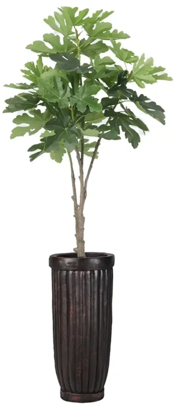59" Real Touch Fake Sycamore Tree with beautiful large leaves- Perfect for indoor or outdoor use