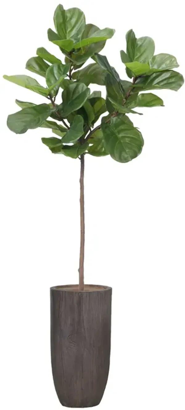 59" Vintage Real Touch Fig Tree with large luxurious leaves - Perfect for indoor and outdoor use