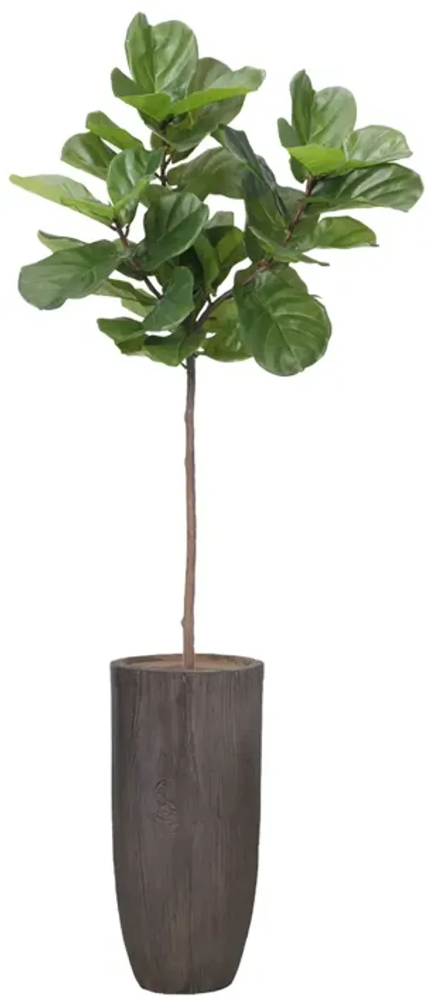 59" Vintage Real Touch Fig Tree with large luxurious leaves - Perfect for indoor and outdoor use