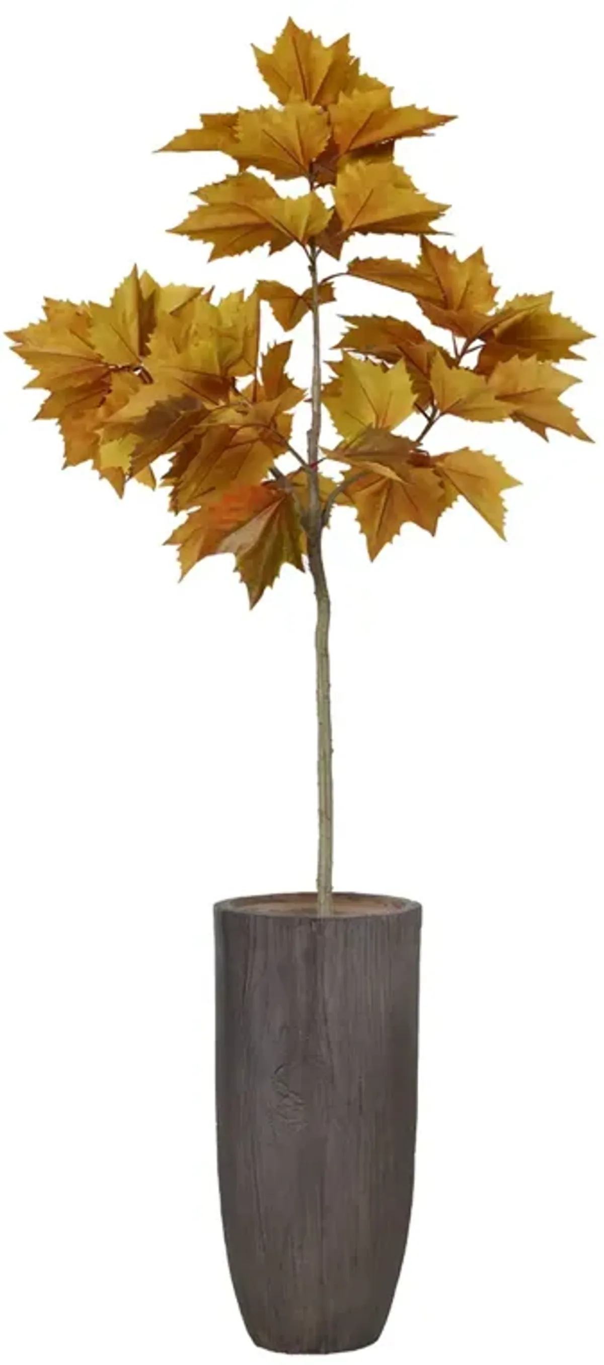 63" Vintage Real Touch Maple leaf tree with large beautiful leaves- Perfect for indoor and outdoor décor