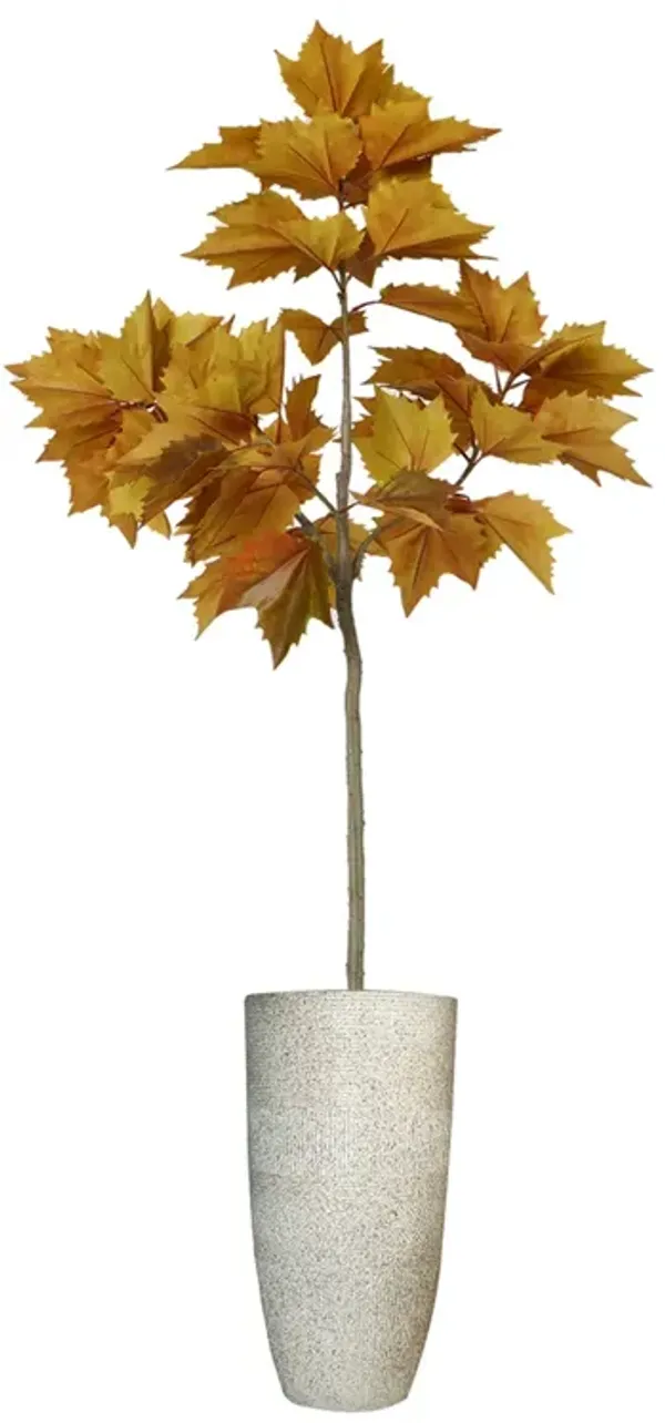63" Vintage Real Touch Maple leaf tree with large beautiful leaves- Perfect for indoor and outdoor décor