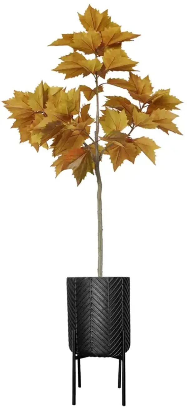 63" Vintage Real Touch Maple leaf tree with large beautiful leaves- Perfect for indoor and outdoor décor