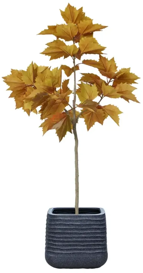 63" Vintage Real Touch Maple leaf tree with large beautiful leaves- Perfect for indoor and outdoor décor