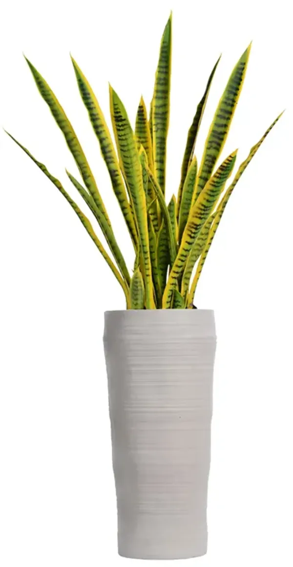 35" Artificial Faux Real Touch Snake Plant (Sansevieria) | Indoor/ Outdoor Use