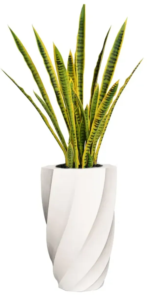 35" Artificial Faux Real Touch Snake Plant (Sansevieria) | Indoor/ Outdoor Use