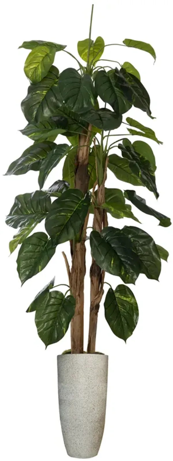 66" Tall Artificial Faux Scindapsus Aureus (Devil’s Ivy) with Eco-Paper Planter