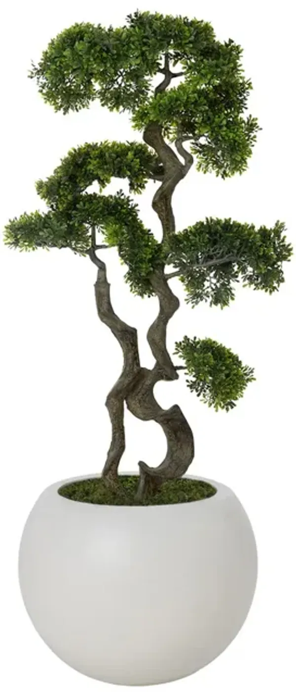 45" Tall Artificial Faux Bonsai With Real Touch