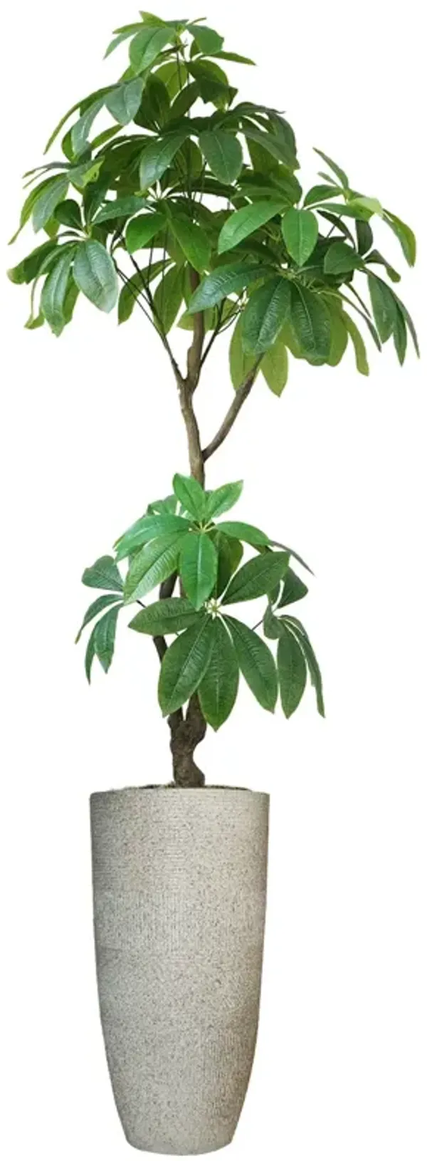 72" Artificial Faux Real Touch Money Tree with Eco Planter | Indoor and Outdoor Use