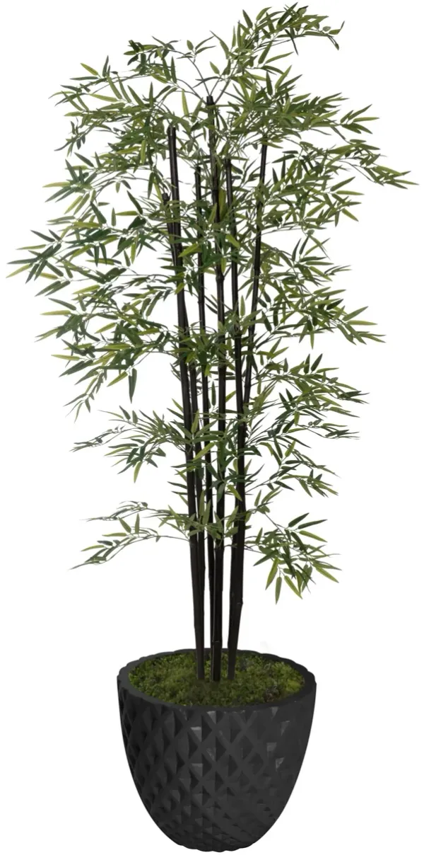 Vintage Home Artificial Faux 72" Tall Bamboo Tree With Eco Planter