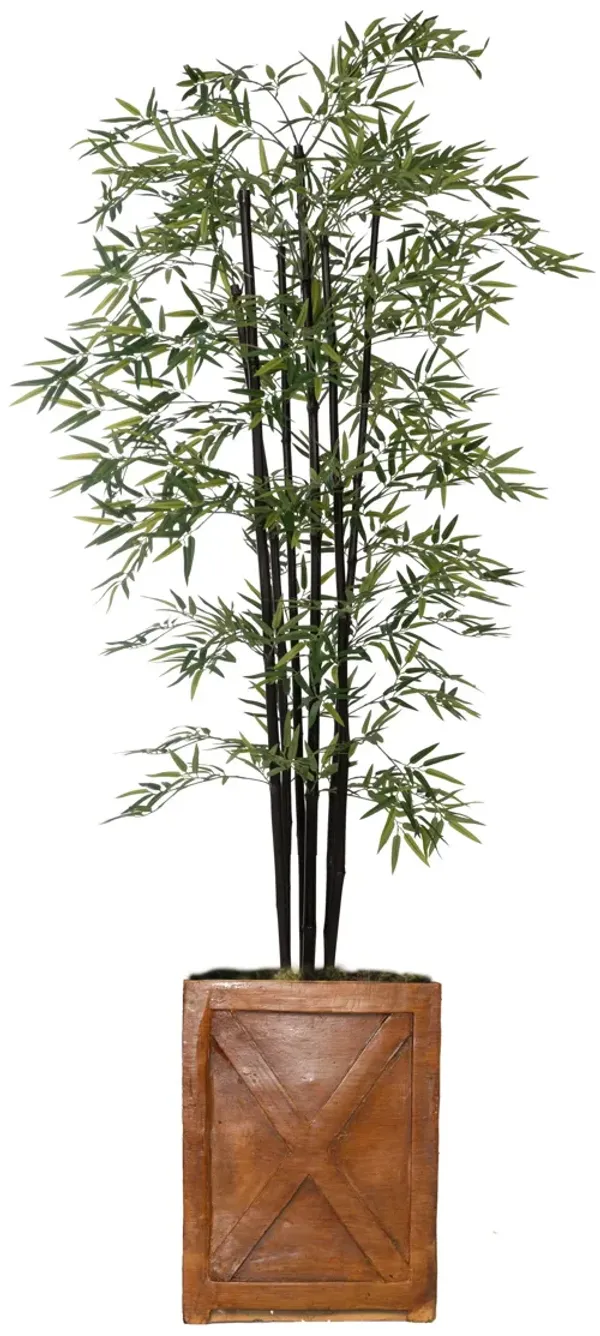 Vintage Home Artificial Faux 72" Tall Bamboo Tree With Eco Planter