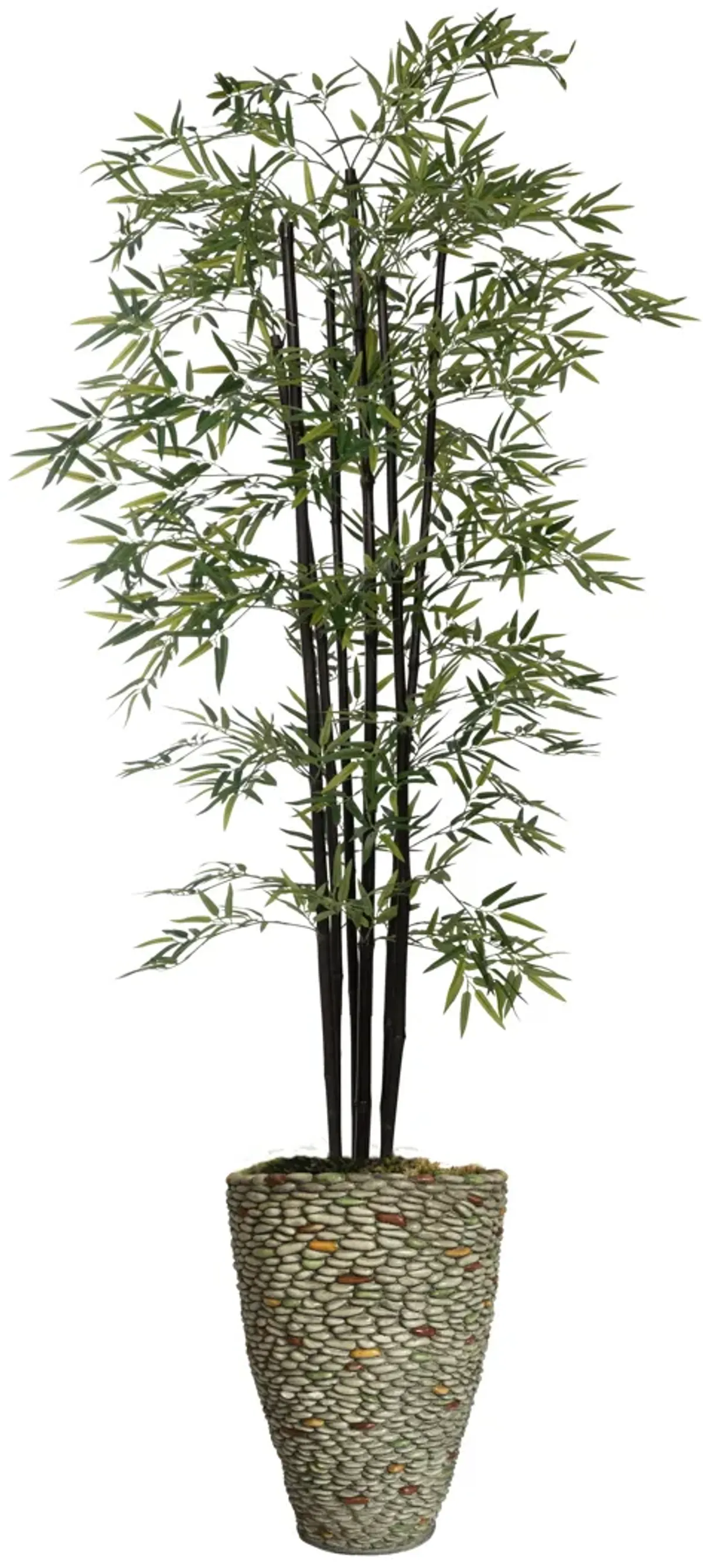 Vintage Home Artificial Faux 72" Tall Bamboo Tree With Eco Planter