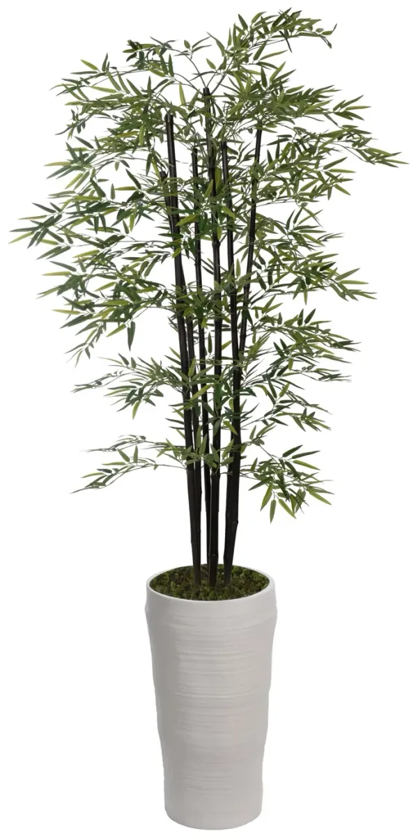 Vintage Home Artificial Faux 72" Tall Bamboo Tree With Eco Planter