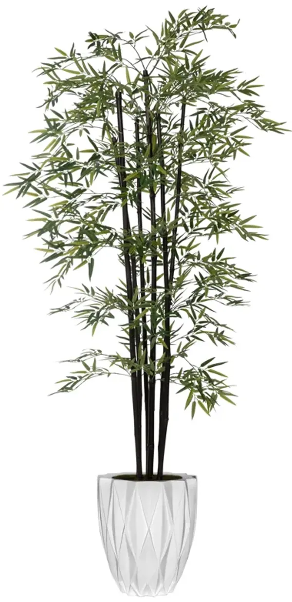 Vintage Home Artificial Faux 72" Tall Bamboo Tree With Eco Planter