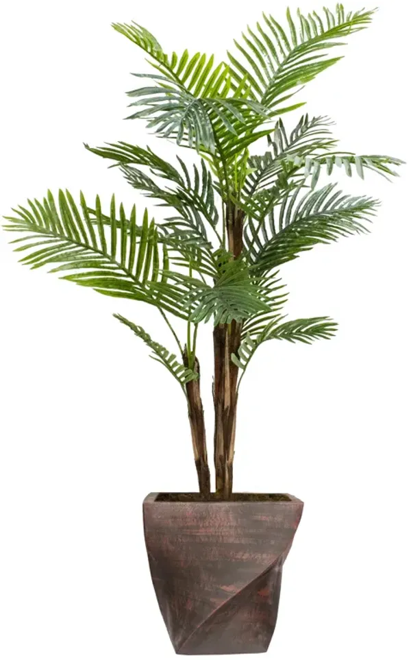 71" Artificial Faux Real Touch Palm Tree