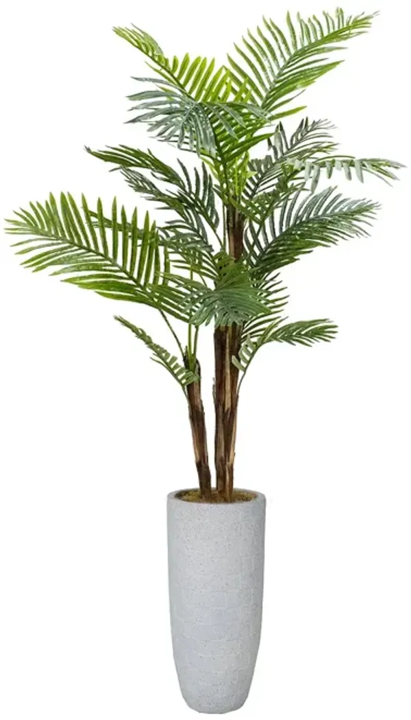 71" Artificial Faux Real Touch Palm Tree