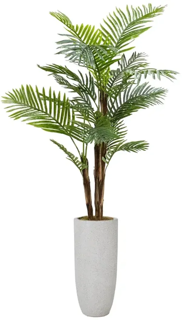 71" Artificial Faux Real Touch Palm Tree