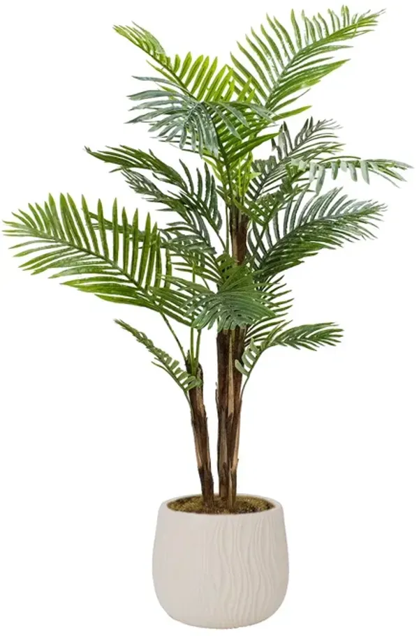 71" Artificial Faux Real Touch Palm Tree