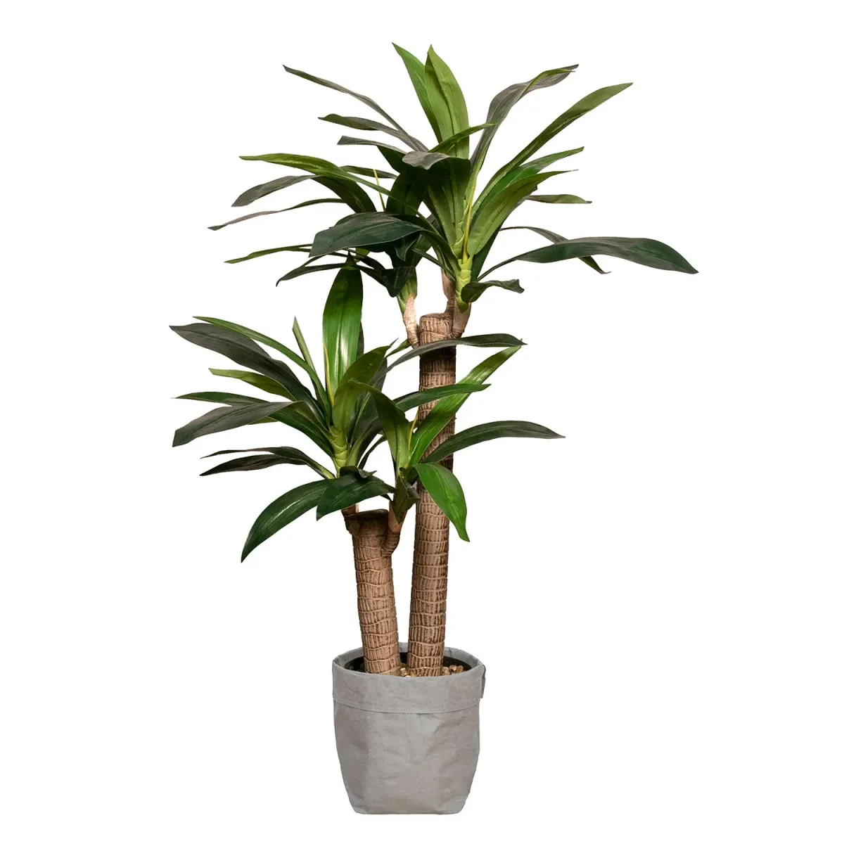 Vintage Home Artificial Faux Corn Plant 45" High Fake Plant Real Touch for Indoor/Outdoor Home and Office Accent Decor with Stylish Plastic Planter