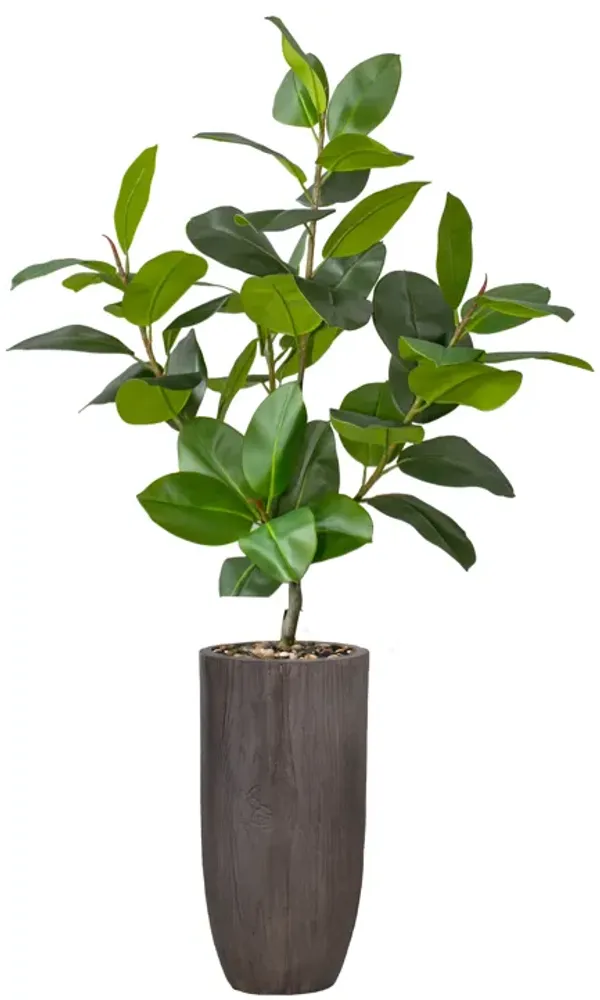 54" Faux Artificial Real Touch Rubber Tree