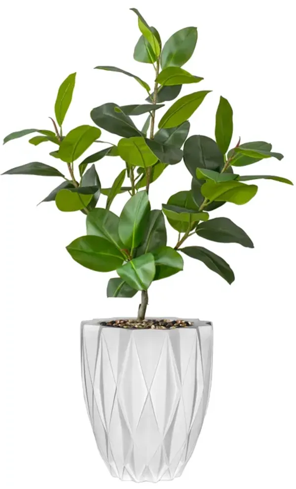 54" Faux Artificial Real Touch Rubber Tree | Home Décor | Vintage Home