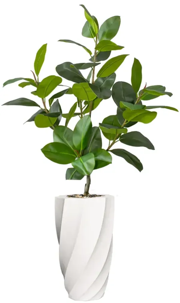 54" Faux Artificial Real Touch Rubber Tree