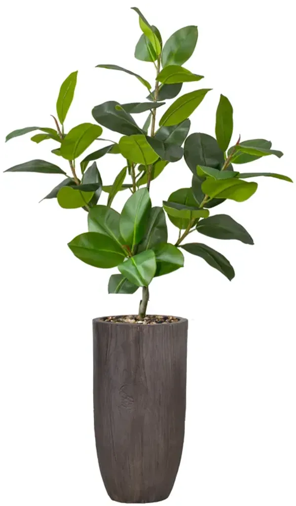 54" Faux Artificial Real Touch Rubber Tree